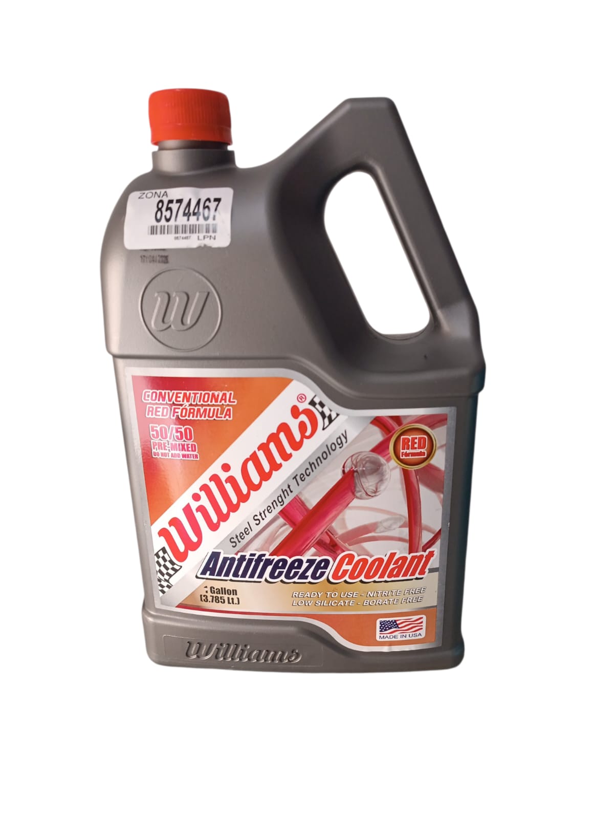 REFRIGERANTE ANTICONGELANTE ROJO 50/50 3.78L WILLIAMS